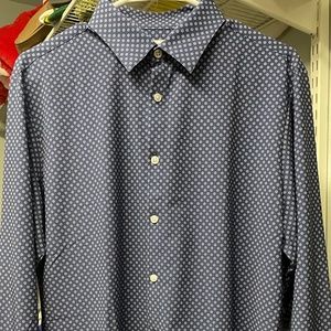 Navy Mizzen + Main Long Sleeve Button Down